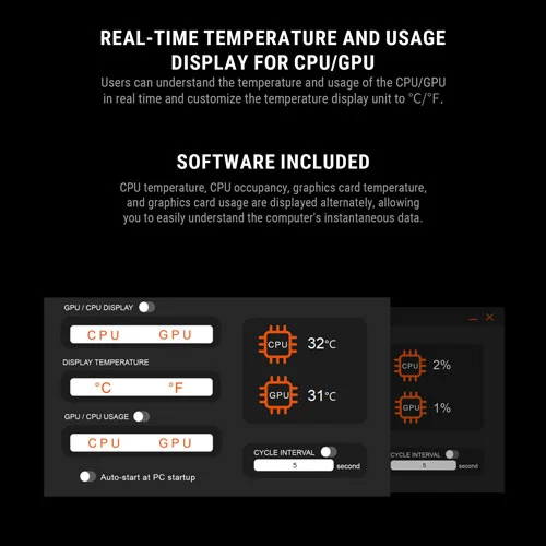 Ant Esports V8 Digital ARGB 120mm Dual Tower CPU Air Cooler with Temperature Display